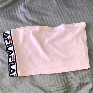 fila taped tube top